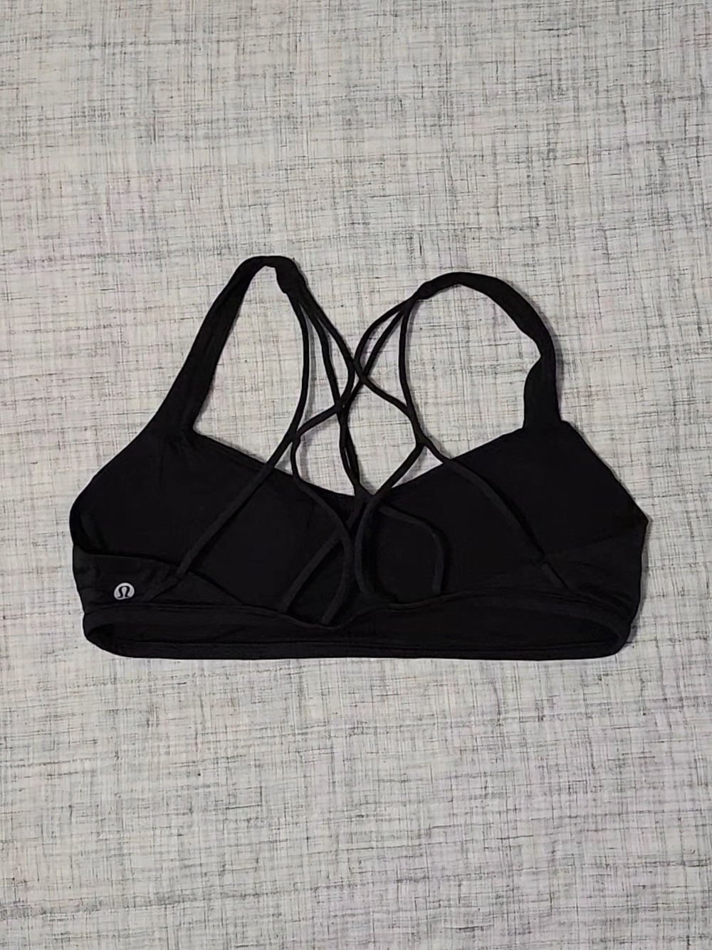 lululemon athletica Black Strappy Back Sports Bra